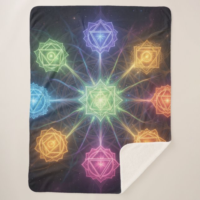 Cobertor Sherpa Die 7 Chakren´4 (Frente)