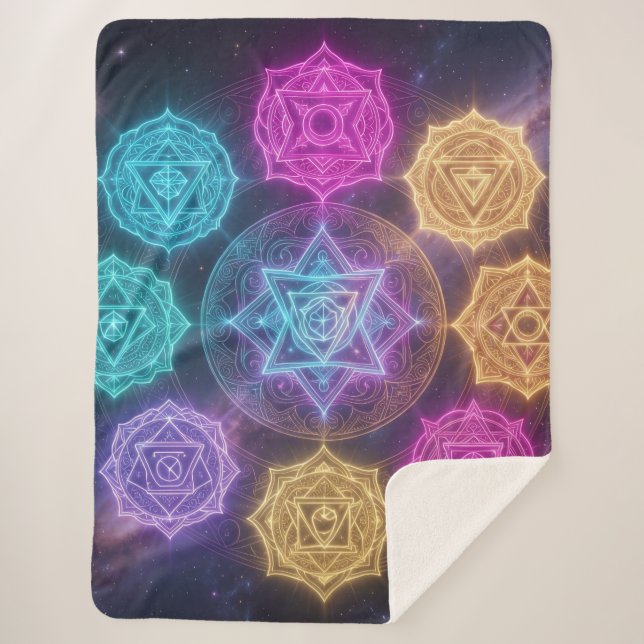 Cobertor Sherpa Die 7 Chakren´6 (Frente)