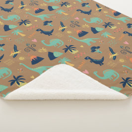 Cobertor Sherpa Dino Land