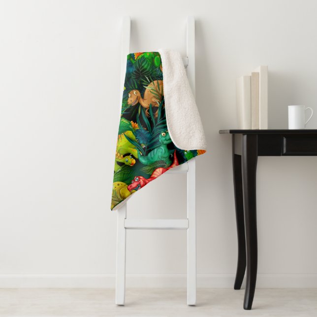 Cobertor Sherpa Dinossaur Park (In Situ)