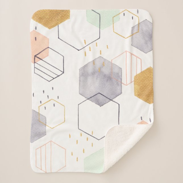 Cobertor Sherpa Dispersão hexadecimal (Frente)