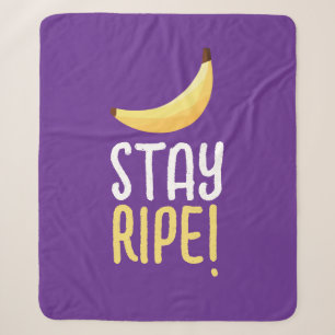 Cobertor Sherpa Dívidas Favoritas de Banana Retro Engraçadas Puns 