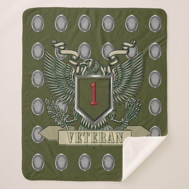 Cobertor Sherpa Divisão de Infantaria da rua Veteran (Frente)