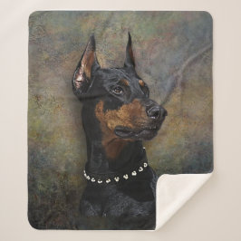Cobertor Sherpa Doberman