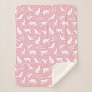 Cobertor Sherpa Doces Sonhos Constelações estelares