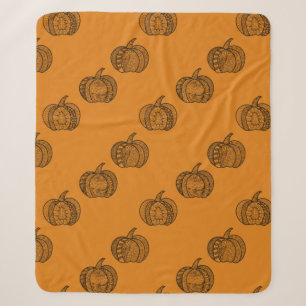 Cobertor Sherpa Dodores de Halloween Boho mandala bombeiros outono