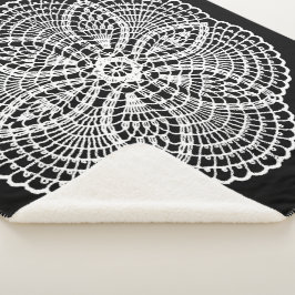 Cobertor Sherpa Doily Art Sherpa Blanket
