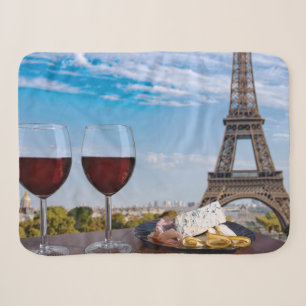 Cobertor Sherpa Dois copos de vinho no café em Paris