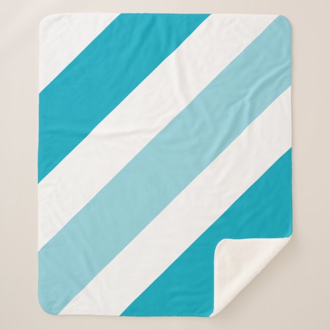 Cobertor Sherpa Dois tons Striped (Frente)