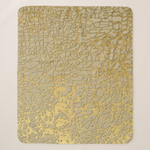 Cobertor Sherpa Dourada Marblagem: Grunge Texture Design