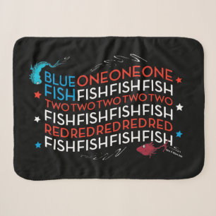 Cobertor Sherpa Dr. Seuss Gráfico da Bandeira dos EUA Peixe Verm