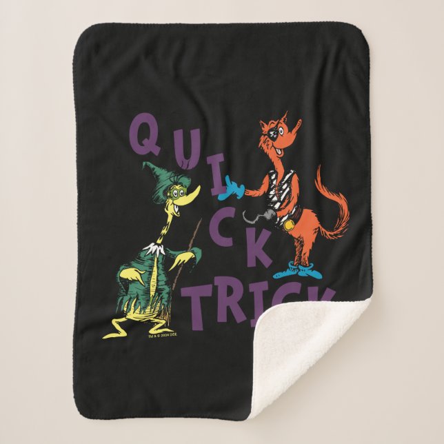 Cobertor Sherpa Dr. Seuss | Gráfico de Halloween da Dica Rápida (Frente)