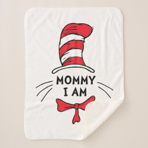 Cobertor Sherpa Dr. Seuss O Gato no Chapéu - Mamãe eu estou