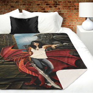 Cobertor Sherpa Dragon Adventure começa