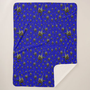 Cobertor Sherpa Dragon Lizard, Lge Sherpa Blanket