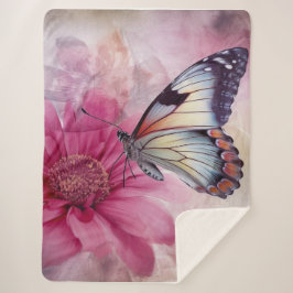 Cobertor Sherpa Dreamfly na Canvas Floral