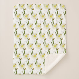 Cobertor Sherpa Duas abelhas pequenas e bonitas