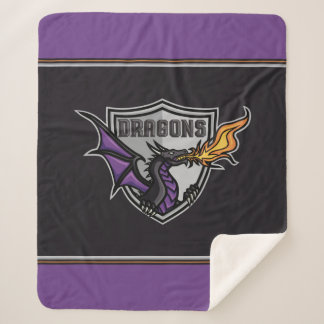 Cobertor Sherpa Duluth Dragons Fleece de Hóquei no Gelo e Sherpa B