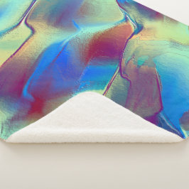 Cobertor Sherpa Duna rochosa de cor gradiente com brilho macio