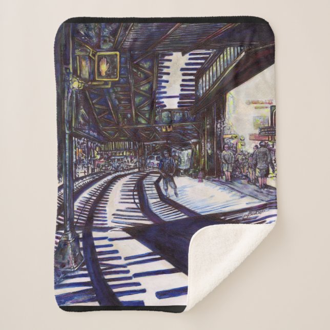 Cobertor Sherpa Dusting the Piano (Frente)