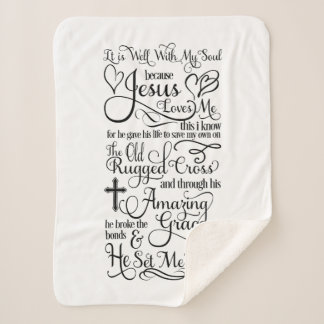 Cobertor Sherpa É Bom Com Minha Alma Porque Jesus Me Ama