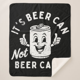 Cobertor Sherpa É Cerveja não pode Cerveja não é um Bebendo engraç