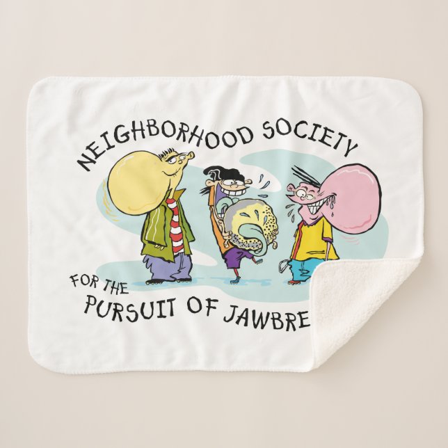 Cobertor Sherpa Ed, Edd, n Eddy - Jawquebra-cabeças (Frente (Horizontal))