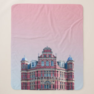 COBERTOR SHERPA EDIFÍCIO DE SALISBURY SOB PINK SKIES