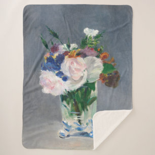 Cobertor Sherpa Edouard Manet - Flores num Vaso Cristal