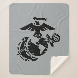 Cobertor Sherpa EGA de uma cor - Preto