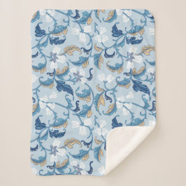 Cobertor Sherpa Elegância Botânica Vintage