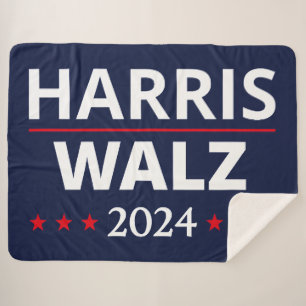 Cobertor Sherpa Eleição de Harris Walz 2024 III