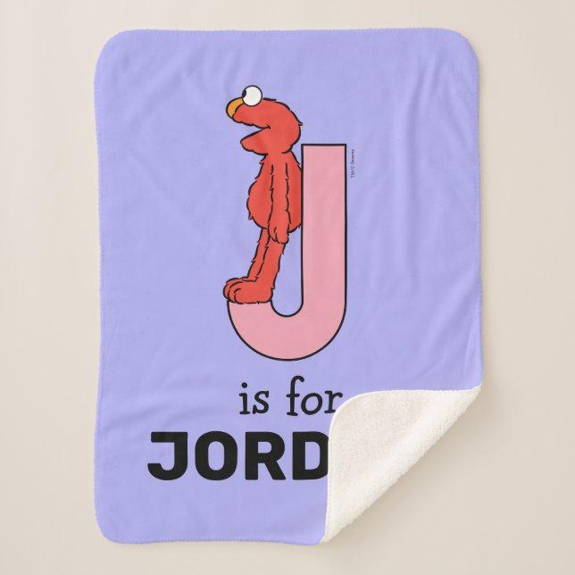 Cobertor Sherpa Elmo Alphabet | J Rosa (Frente)