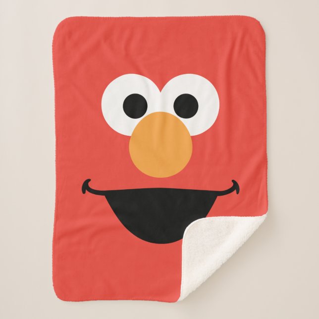 Cobertor Sherpa Elmo Face Art (Frente)