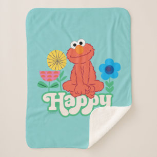 Cobertor Sherpa Elmo Happy!