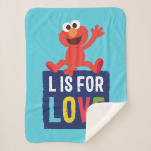 Cobertor Sherpa Elmo L é por amor