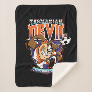 Cobertor Sherpa Emblema do Clube de Futebol Tasmanian Devil