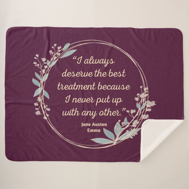 Cobertor Sherpa Emma by Jane Austen Cote II - Estilo Bonito (Frente (Horizontal))