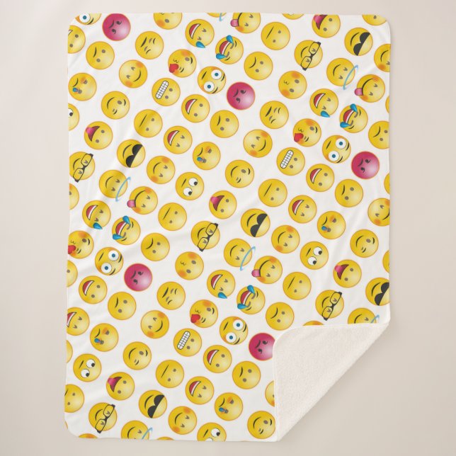 Cobertor Sherpa Emoticons (Frente)