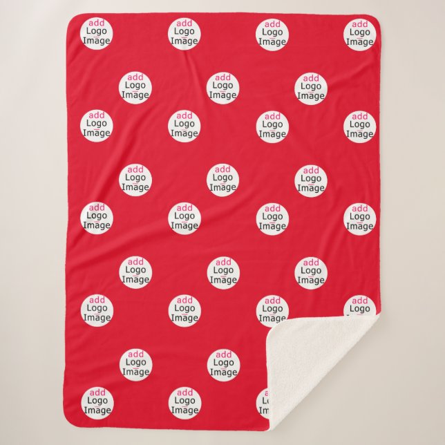Cobertor Sherpa Empresa Personalizável Moderna (Frente)