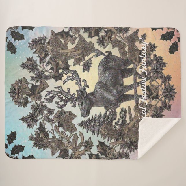 Cobertor Sherpa "Enchanted World" (Frente (Horizontal))