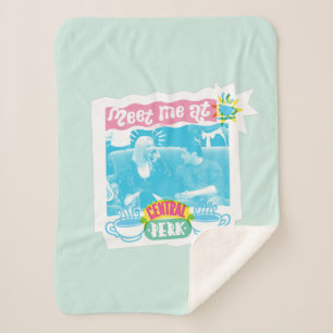 Cobertor Sherpa Encontre-me no Gráfico do Néon Central Perk