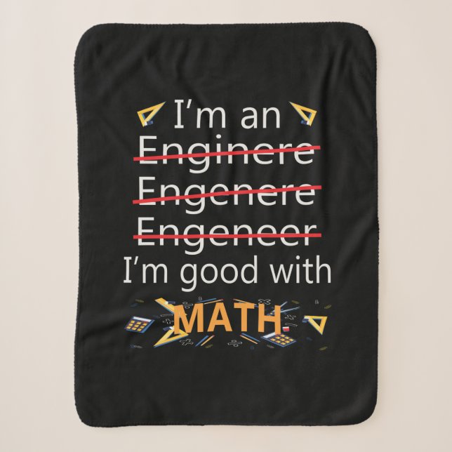 Cobertor Sherpa Engenheiro É Bom Com Matemática (Frente)