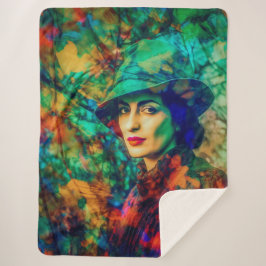 Cobertor Sherpa Enigma no outono