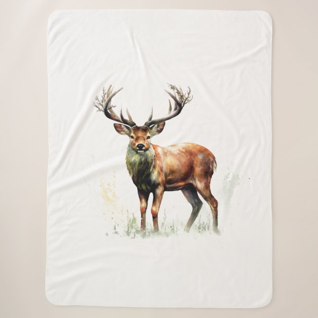 Cobertor Sherpa Enorme Deer (Frente)