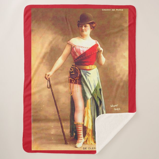 Cobertor Sherpa Entretenedor De Clercq de 1890 no Casino de Paris (Frente)