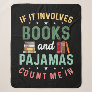 Cobertor Sherpa ENVOLVE LIVROS & PIJAMAS EU PARTICIPO Funny Read