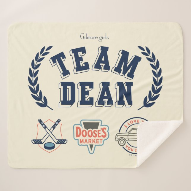 Cobertor Sherpa Equipe Dean Gilmore Girls Design (Frente (Horizontal))