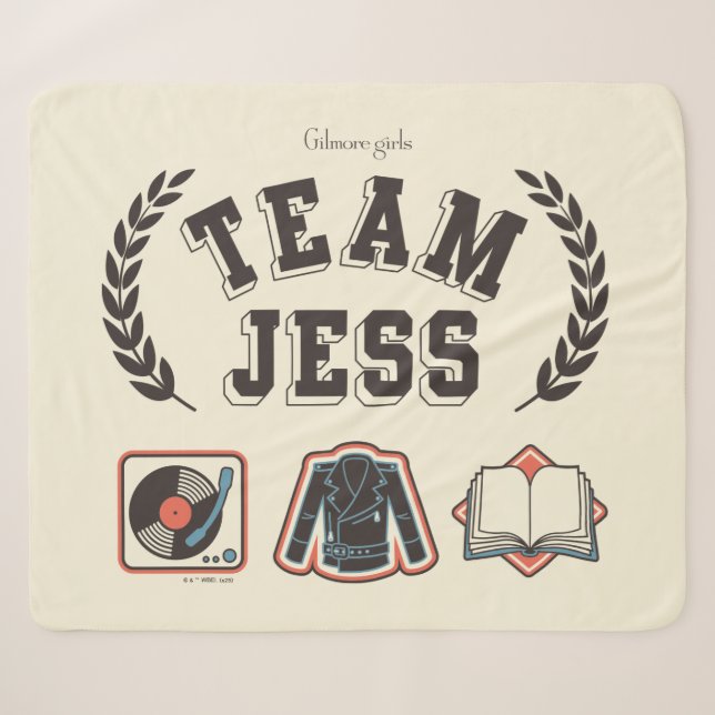 Cobertor Sherpa Equipe Jess Gilmore Girls Design (Frente (Horizontal))