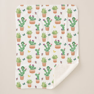 Cobertor Sherpa Eric Carle Lagarta, Cactus e Borboleta Pa